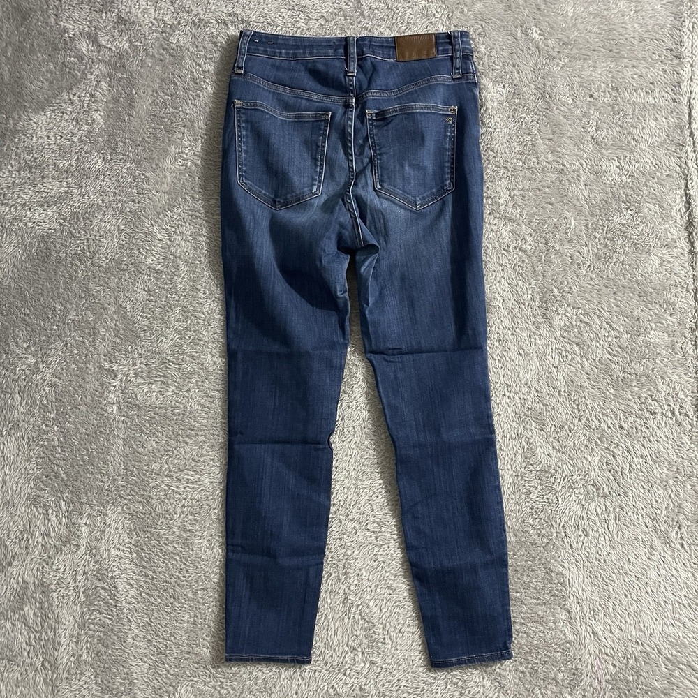 Madewell Jeans Womens 27 Curvy High Rise Skinny Dark Wash Blue Denim Stretch - Picture 9 of 9